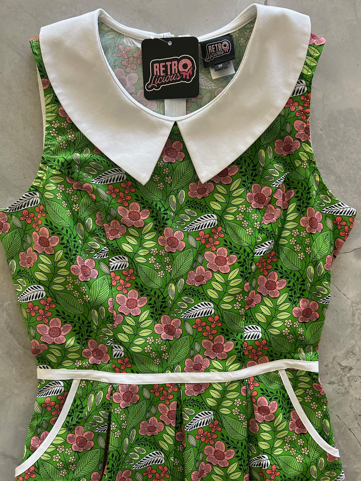 Flowers Collared Dress