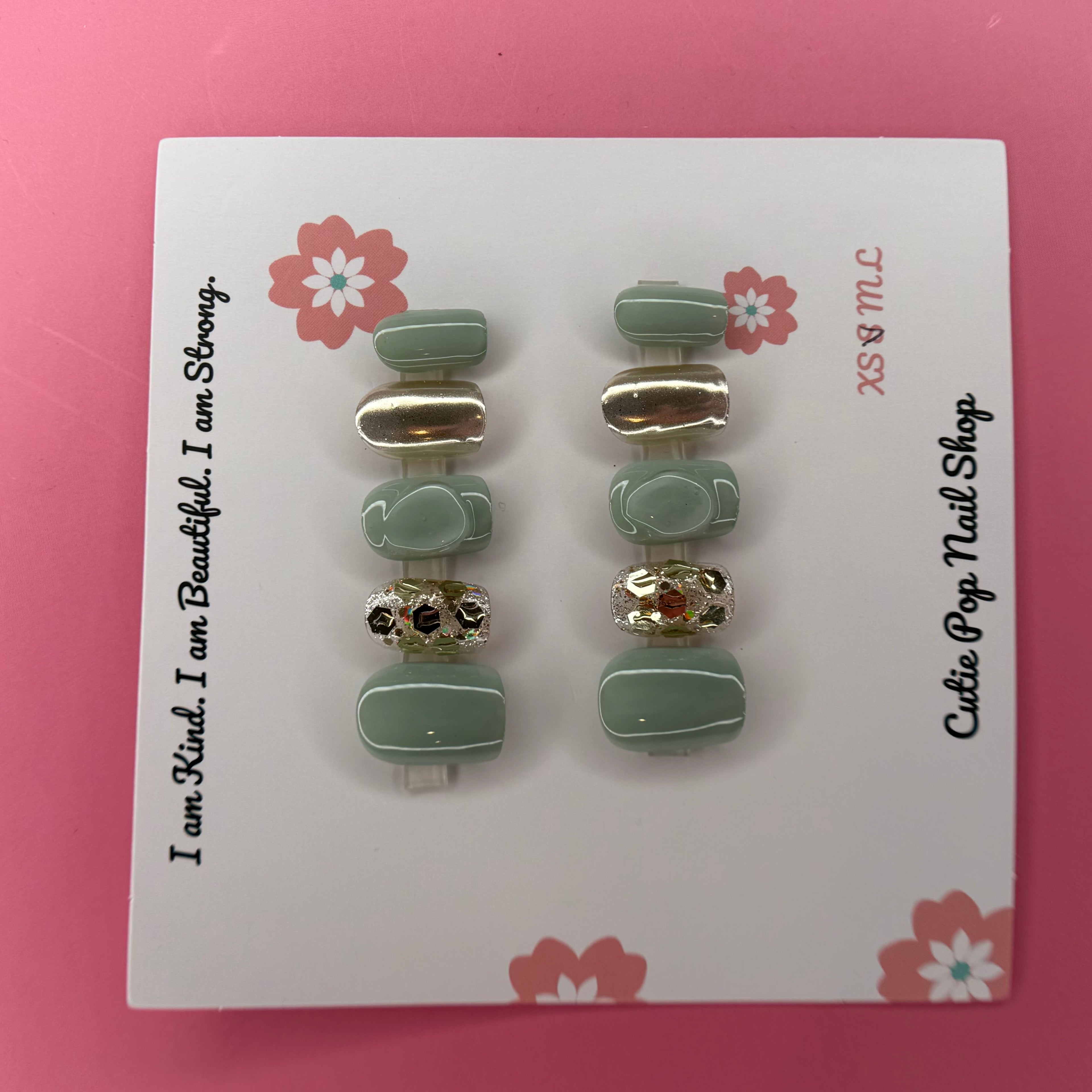 Green and Gold Sparkle