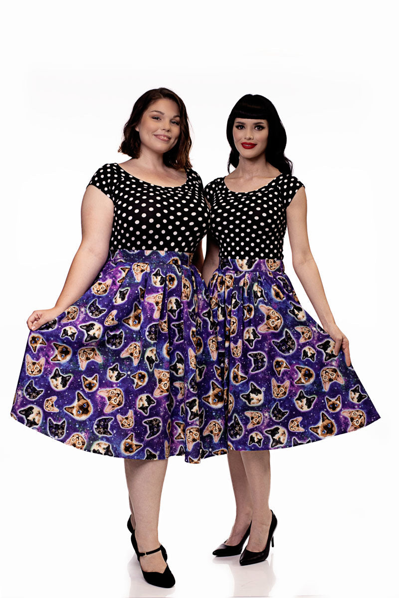 Doris Skirt in Space Cats