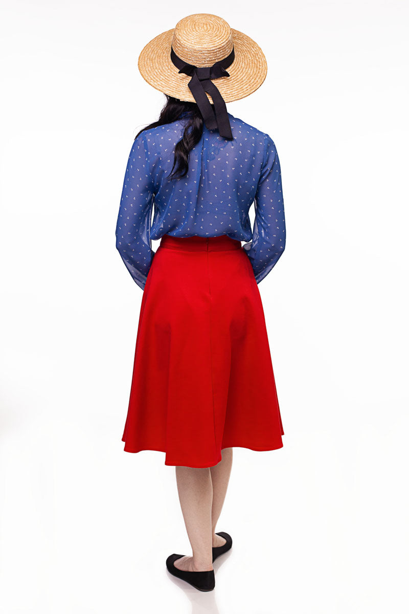Charlotte Skirt in Red