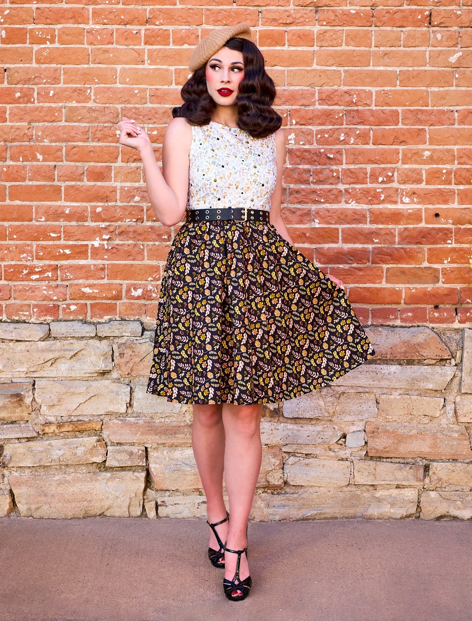 Snailing Along Twofer Dress