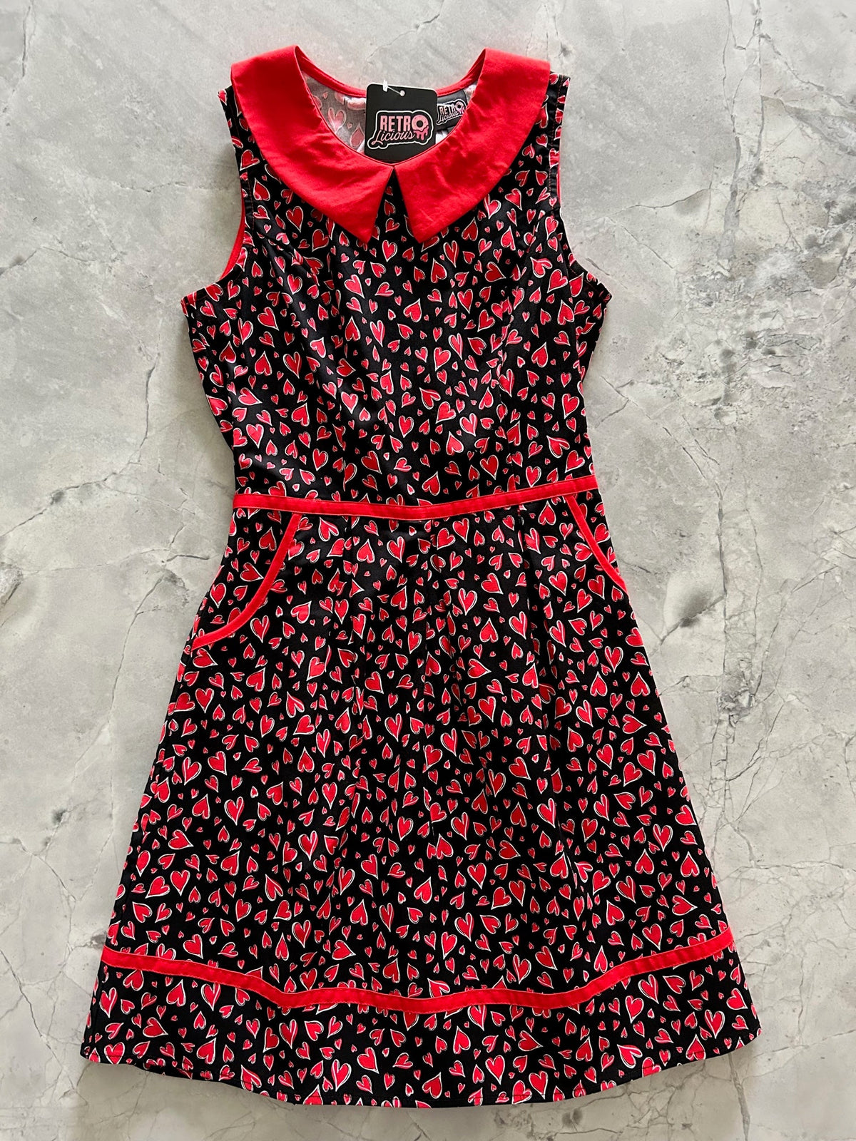 Hearts Collared Dress