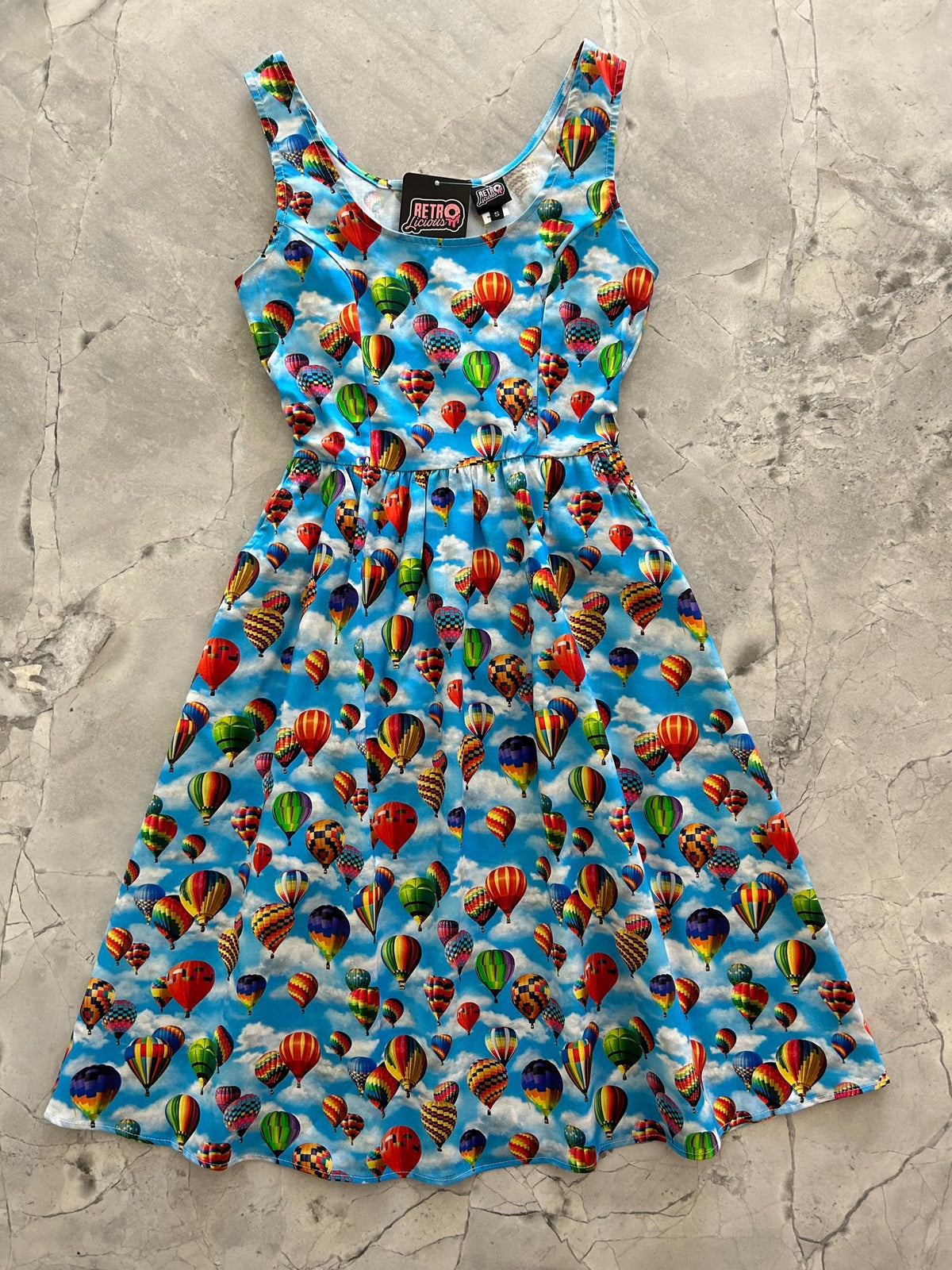 Hot Air Balloons Fit & Flare Dress