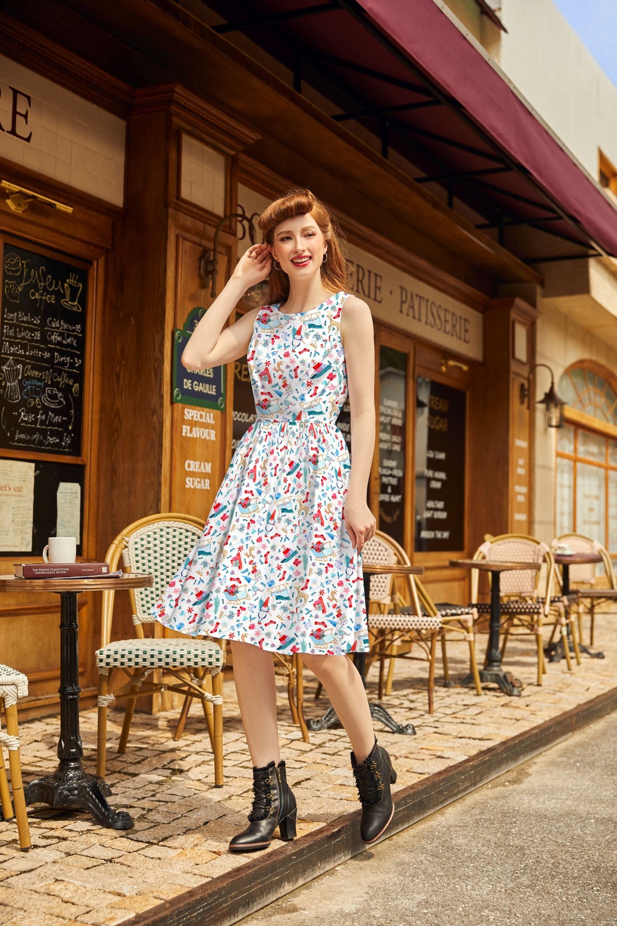 Winter Cheer Vintage Dress