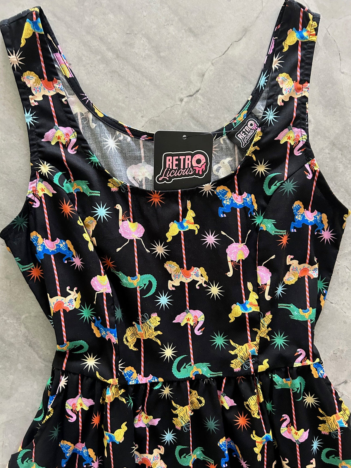 Carousel Shorter Fit & Flare Dress - 3X only, 1 left!