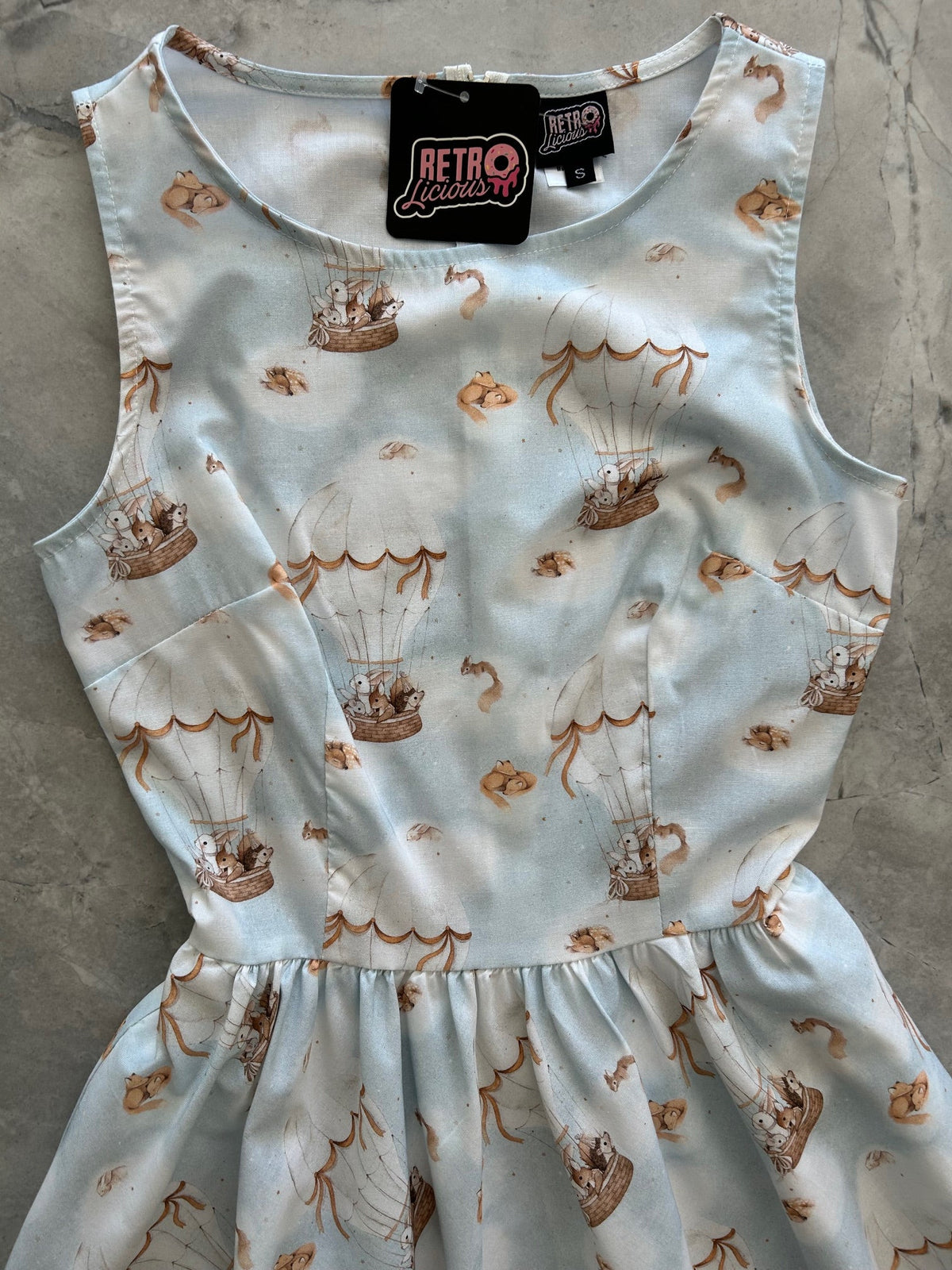 Hot Air Balloon Vintage Dress
