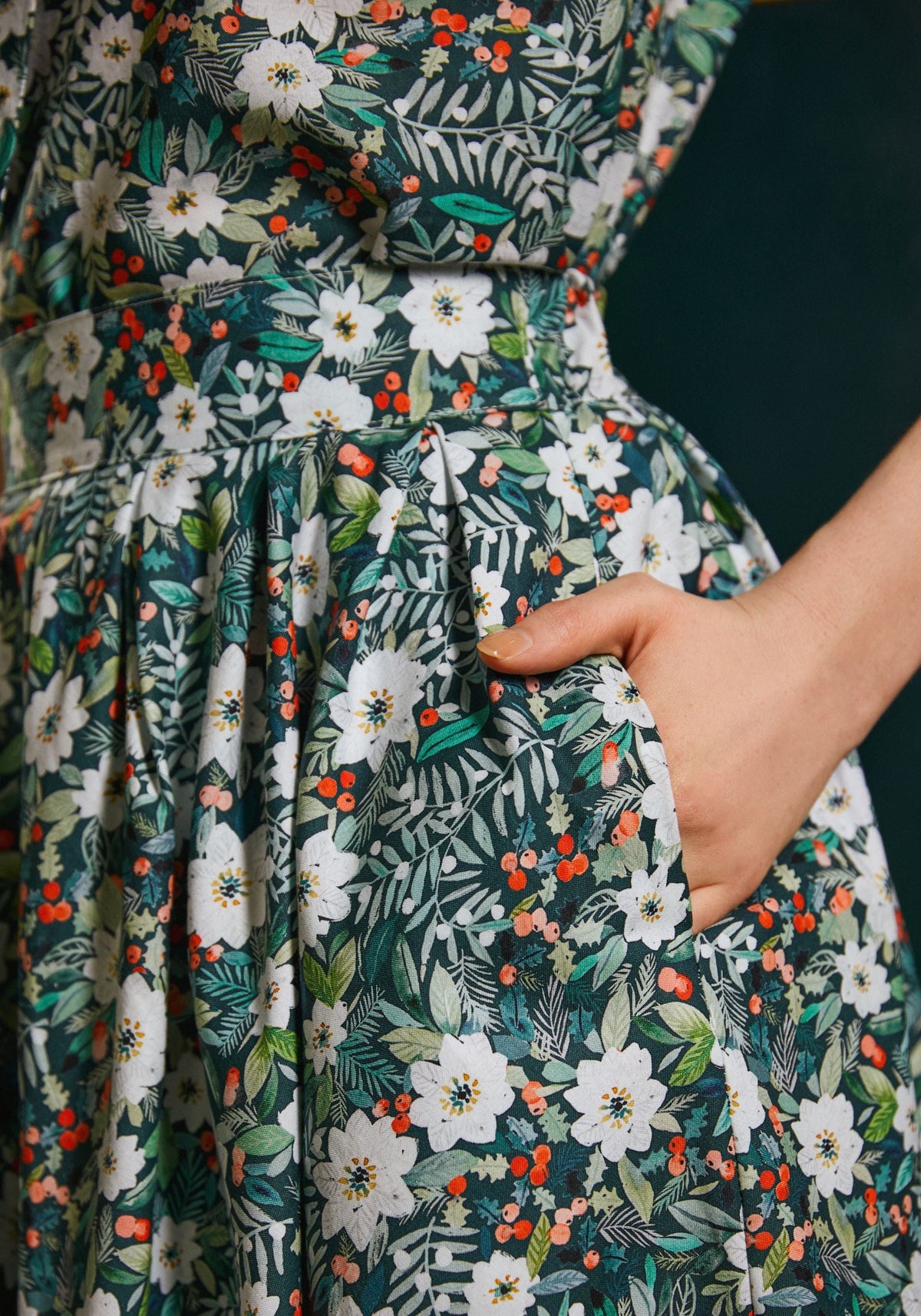 Winter Floral Doris Skirt