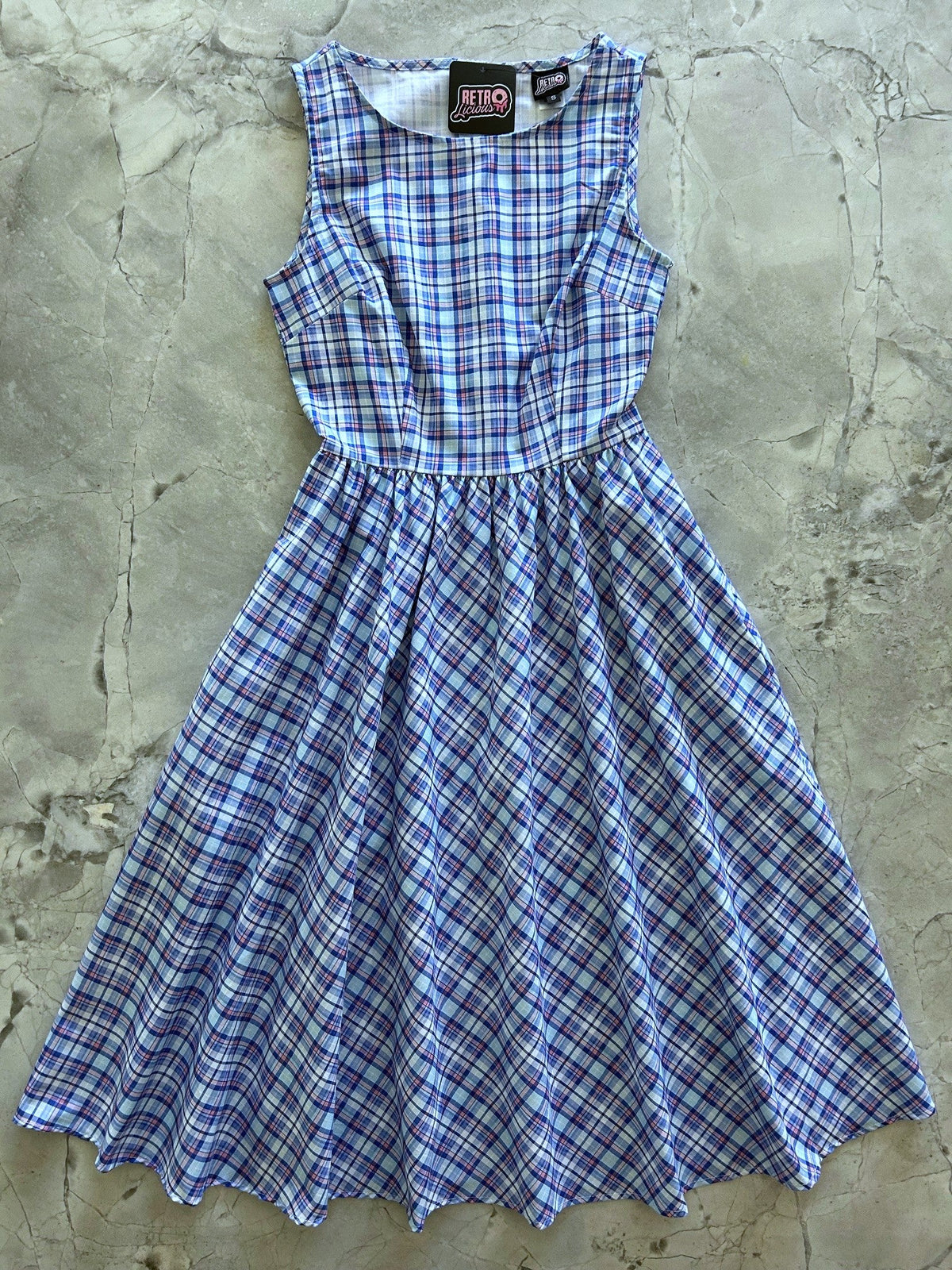 Plaid Midi Dress