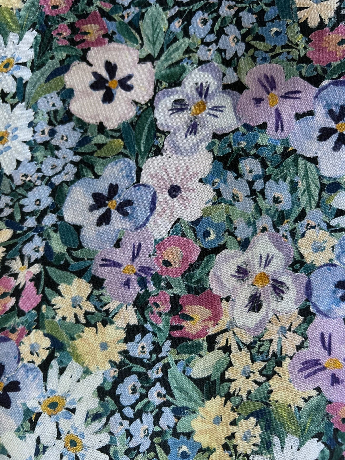 Painted Floral Vintage Dress