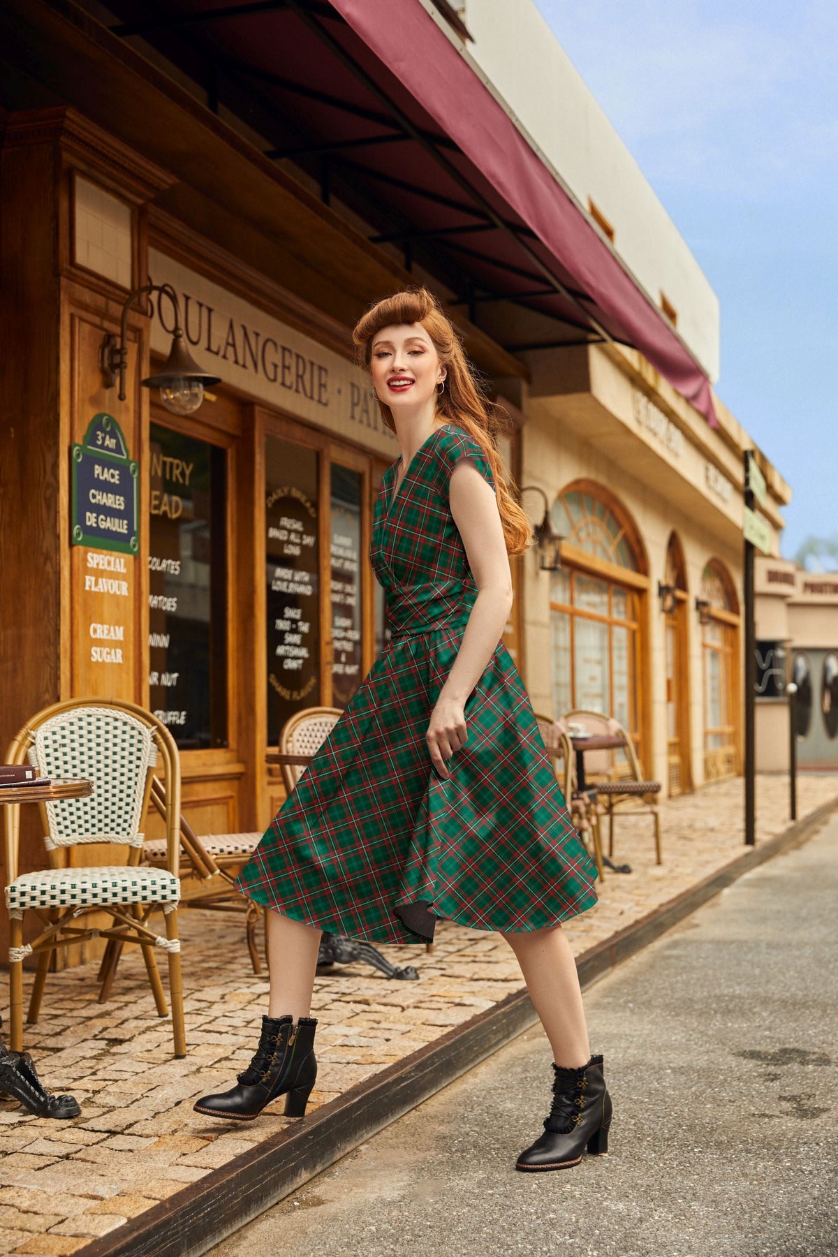 Plaid Greta Dress