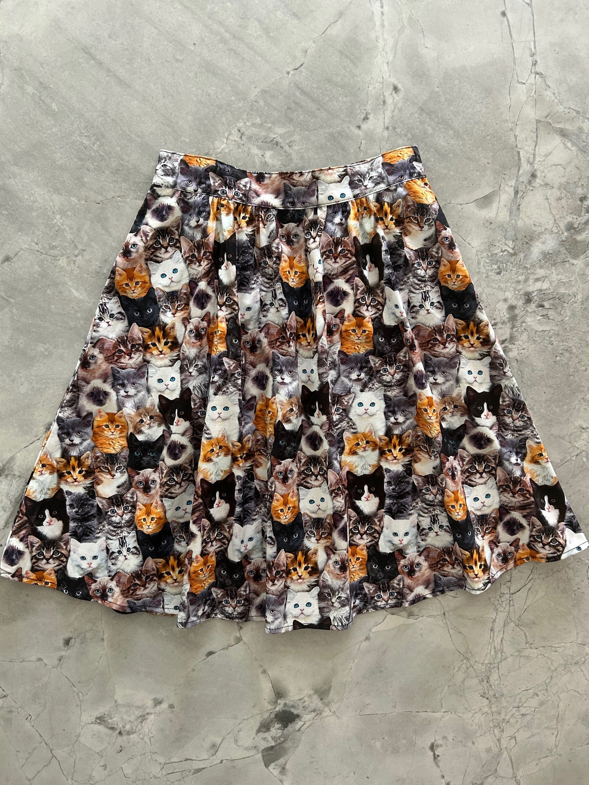 Realistic Cats A-line Skirt