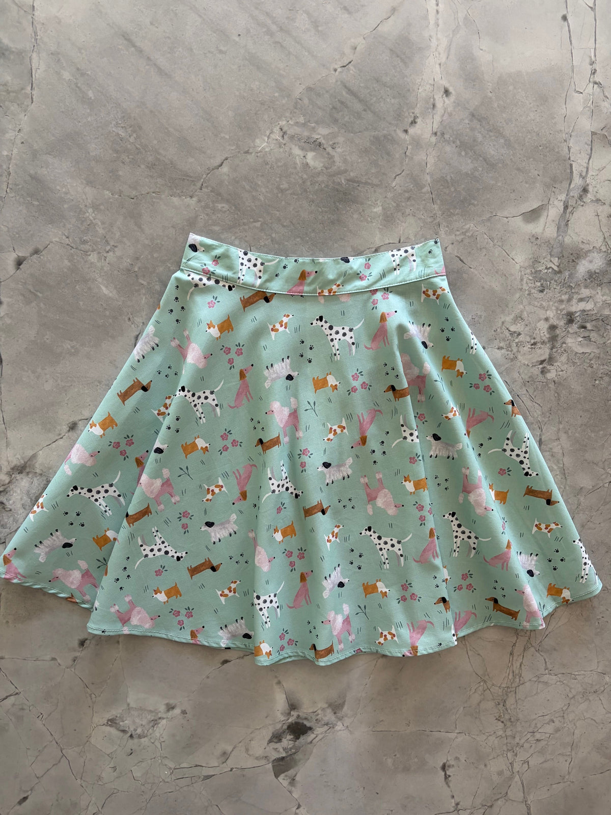 Dogs Skater Skirt