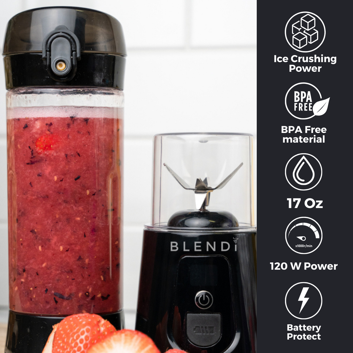 Pro+ Ice Crushing Portable Blender (17oz)