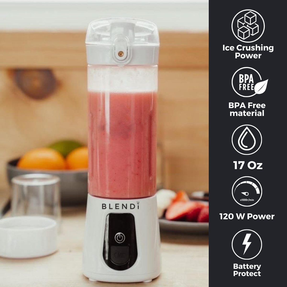 Pro+ Ice Crushing Portable Blender (17oz)