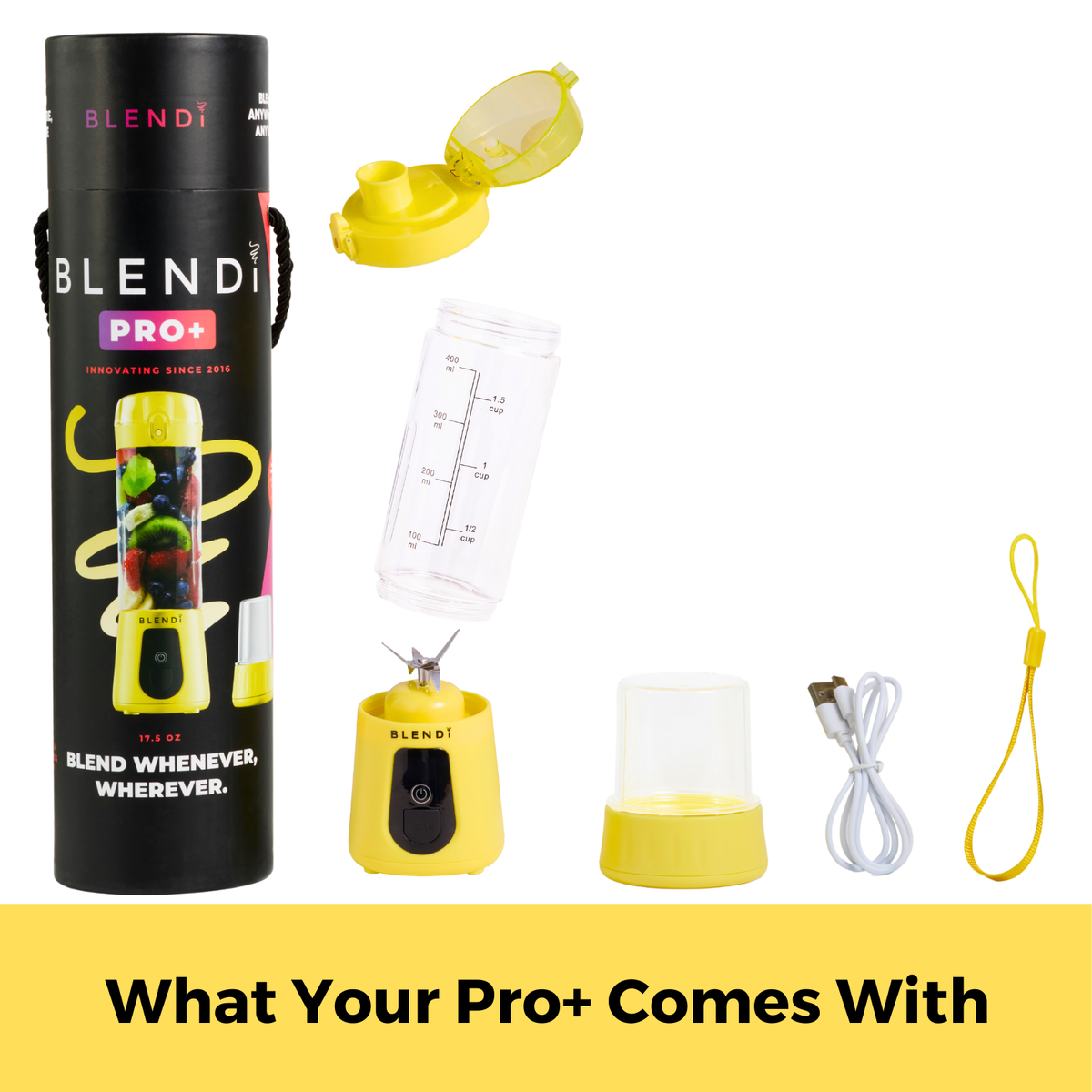 Pro+ Ice Crushing Portable Blender (17oz)