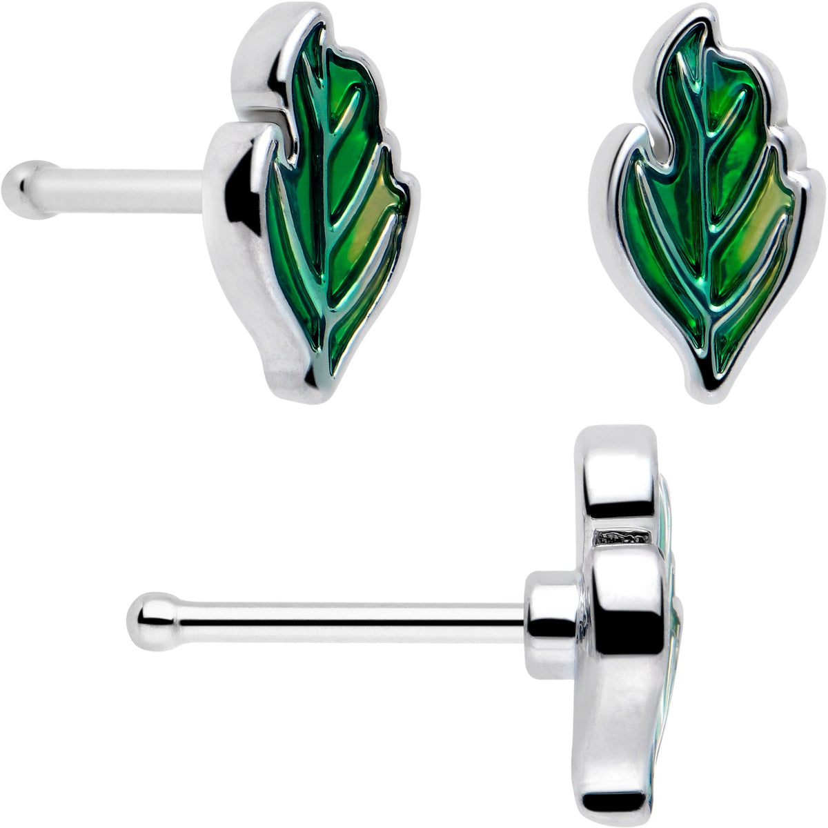 20G Ladybug Hippie Flower Nose Ring Set of 3