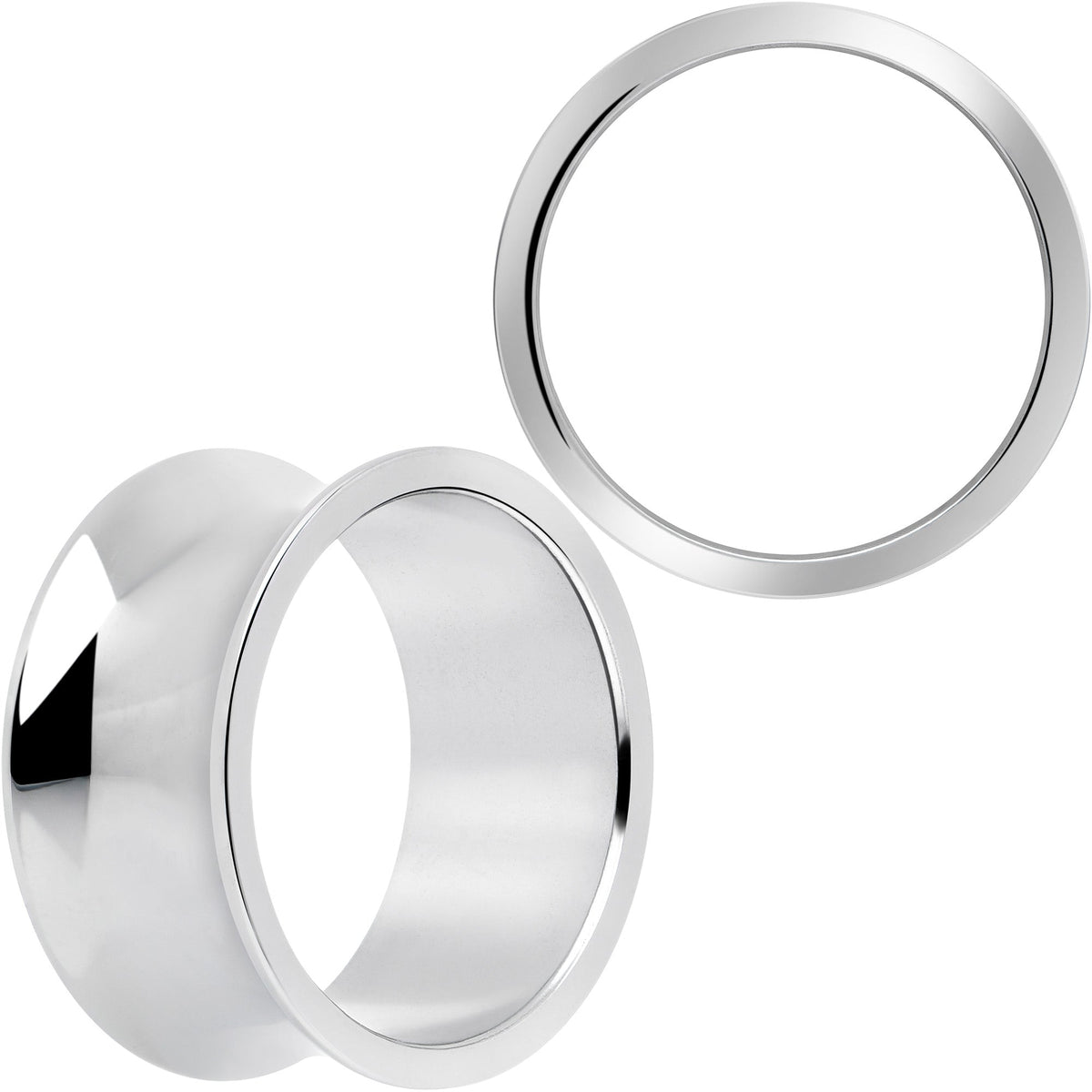 Hand Polished Thick Double Flare Tunnel Plug Set 6mm to 25mm