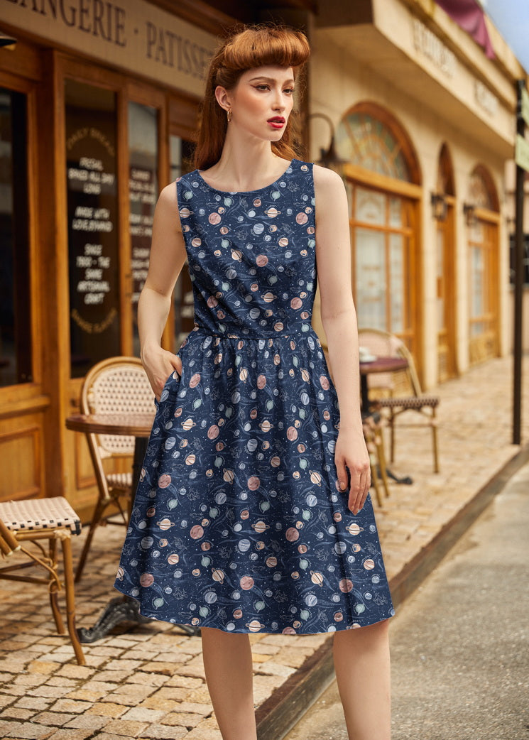 Planets Vintage Dress