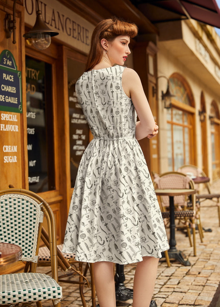 Flower Parts Vintage Dress