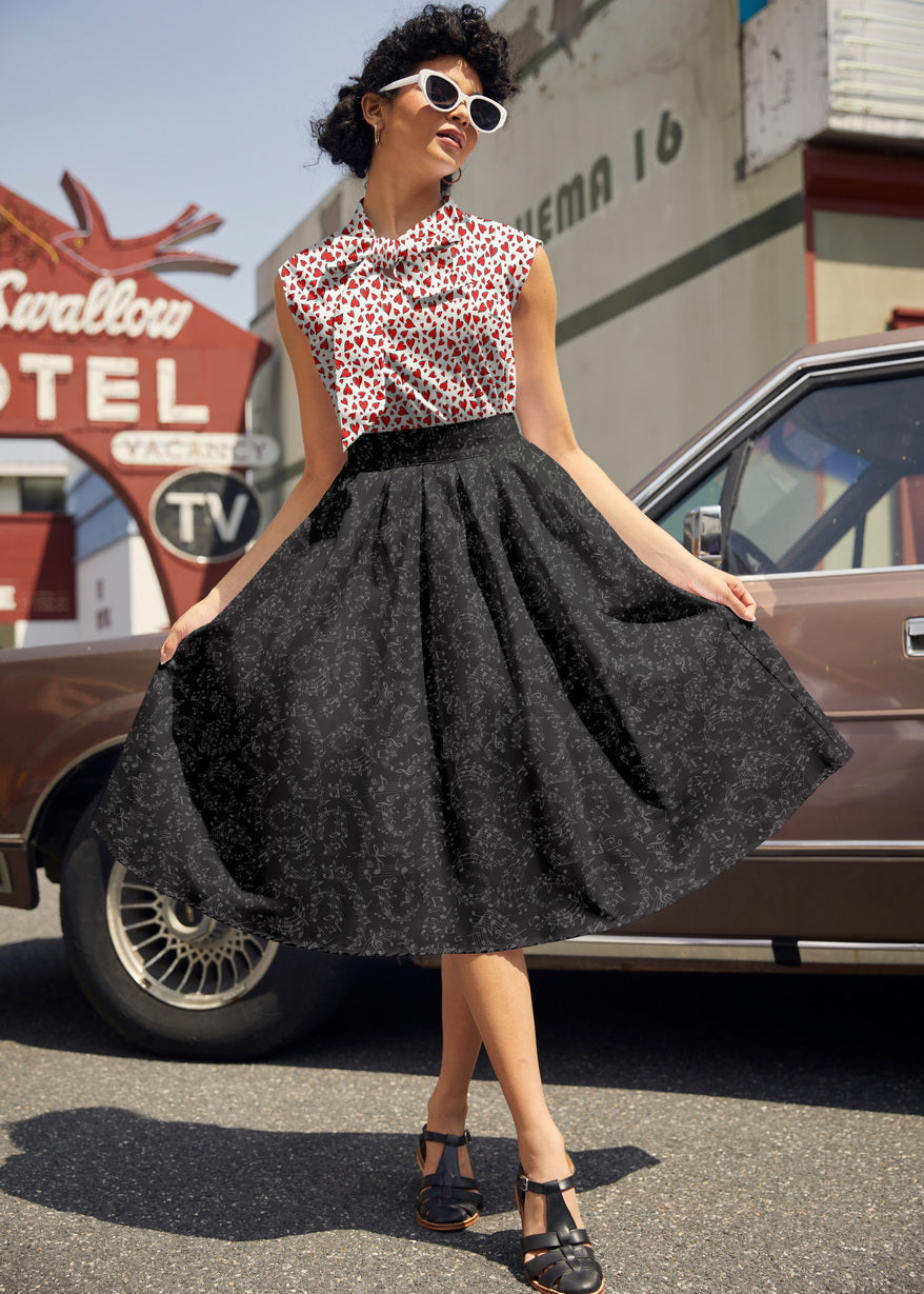 Music Notes Doris Skirt