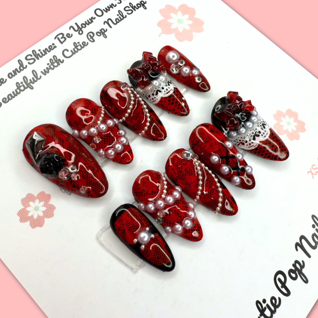 Crimson Noir Lace