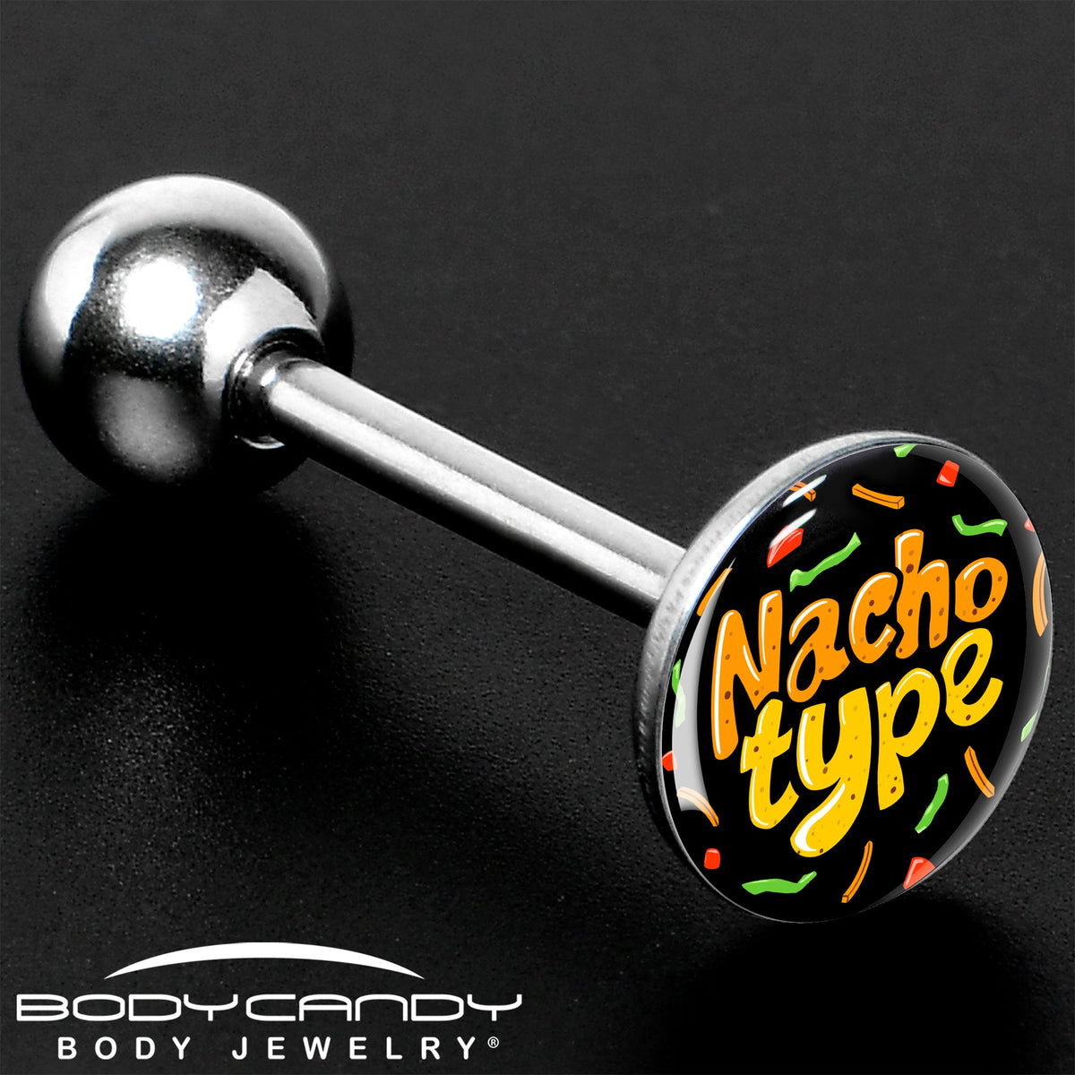 Nacho Type Barbell Tongue Ring by Onyx O
