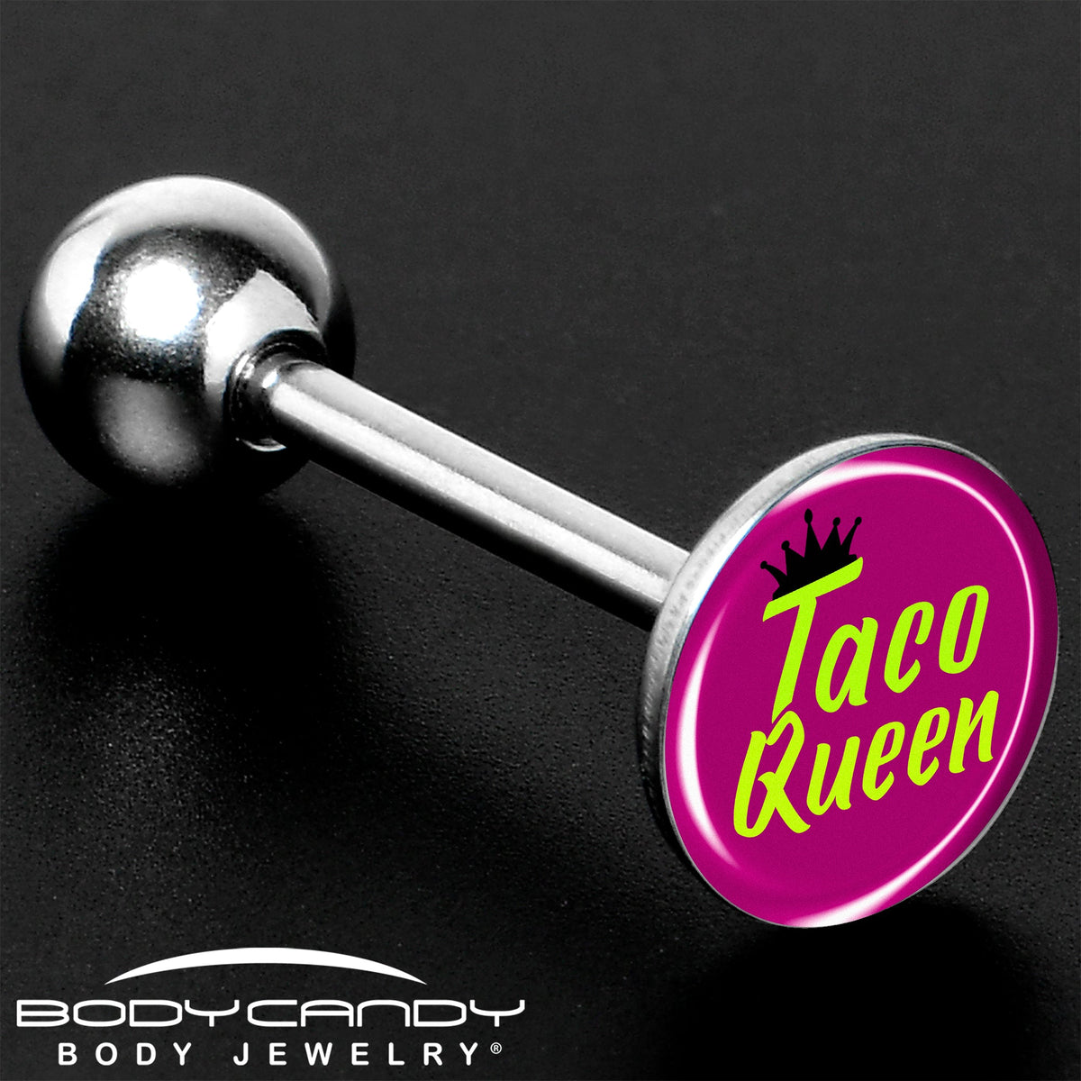Taco Queen Barbell Tongue Ring by Onyx O