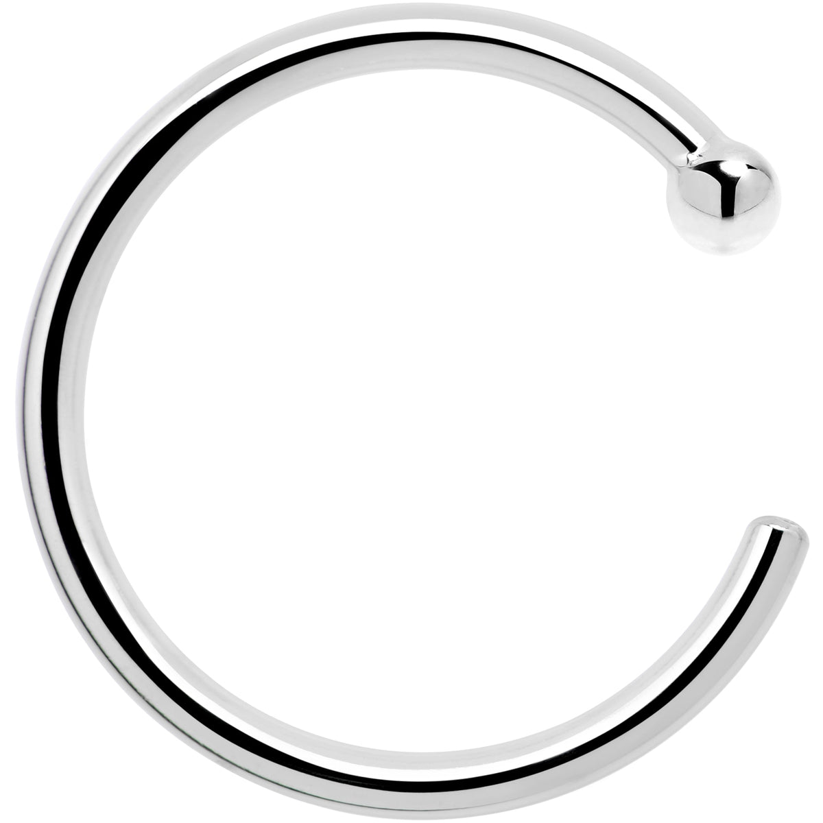 Real Platinum Nose Hoop - Hypoallergenic & Luxurious