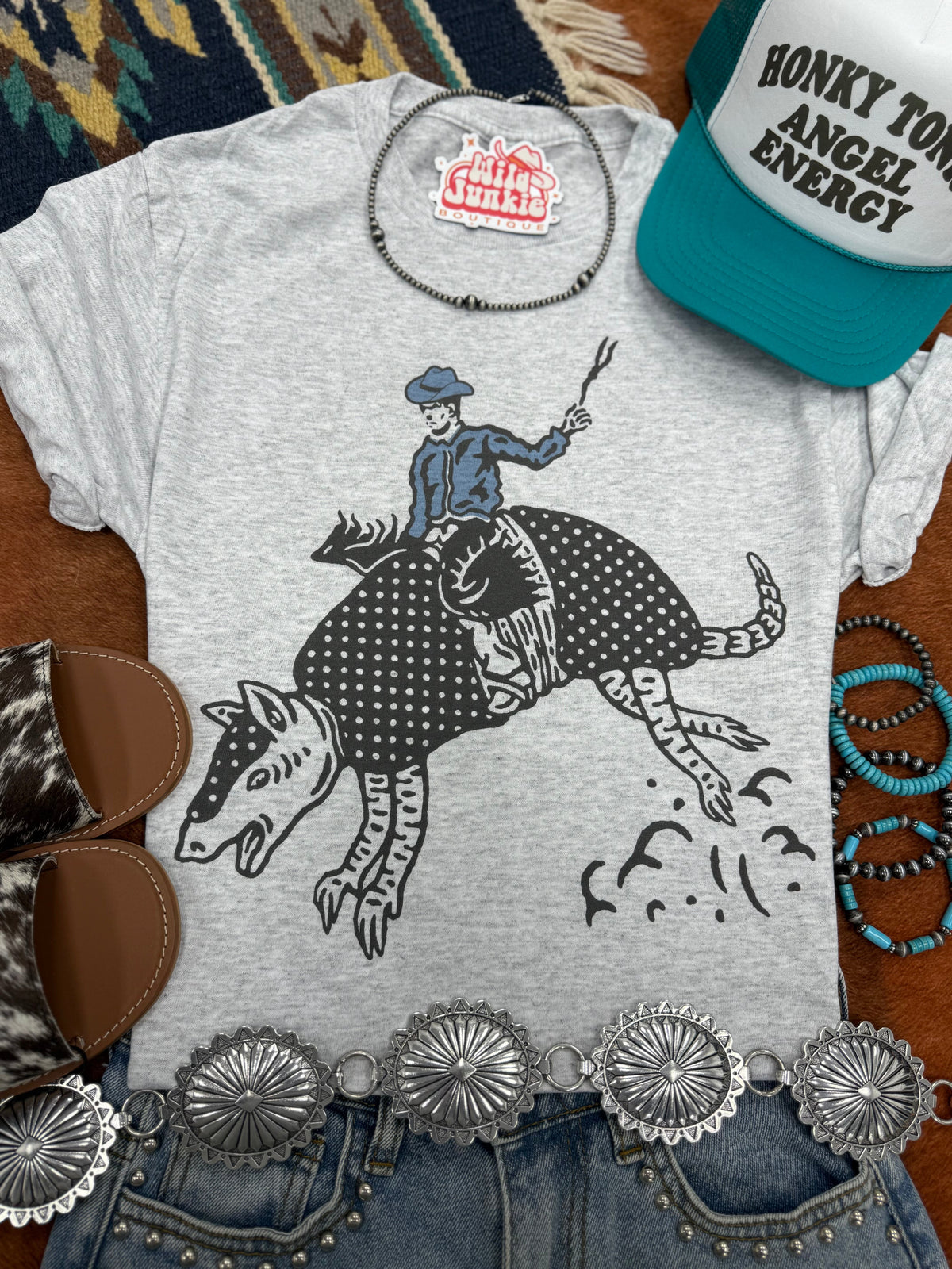 Armadillo Rodeo Graphic Tee