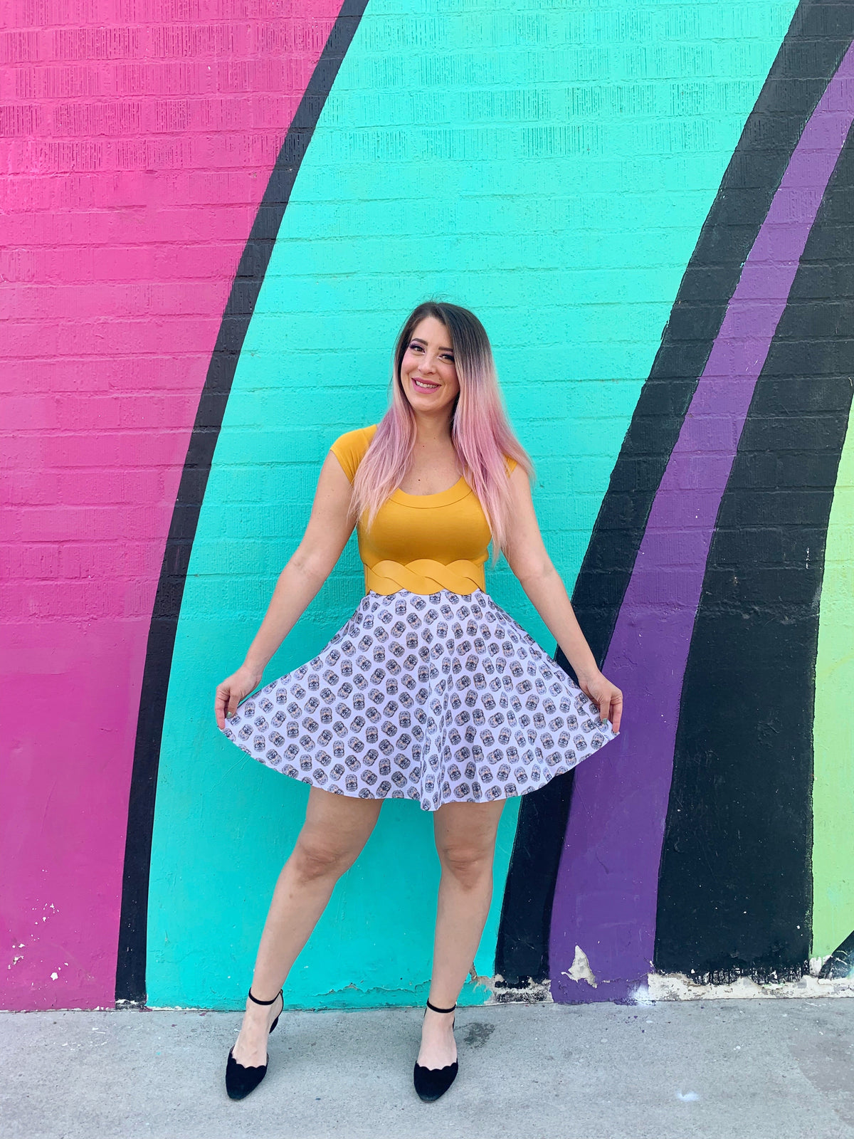 Hedgehog Skater Skirt