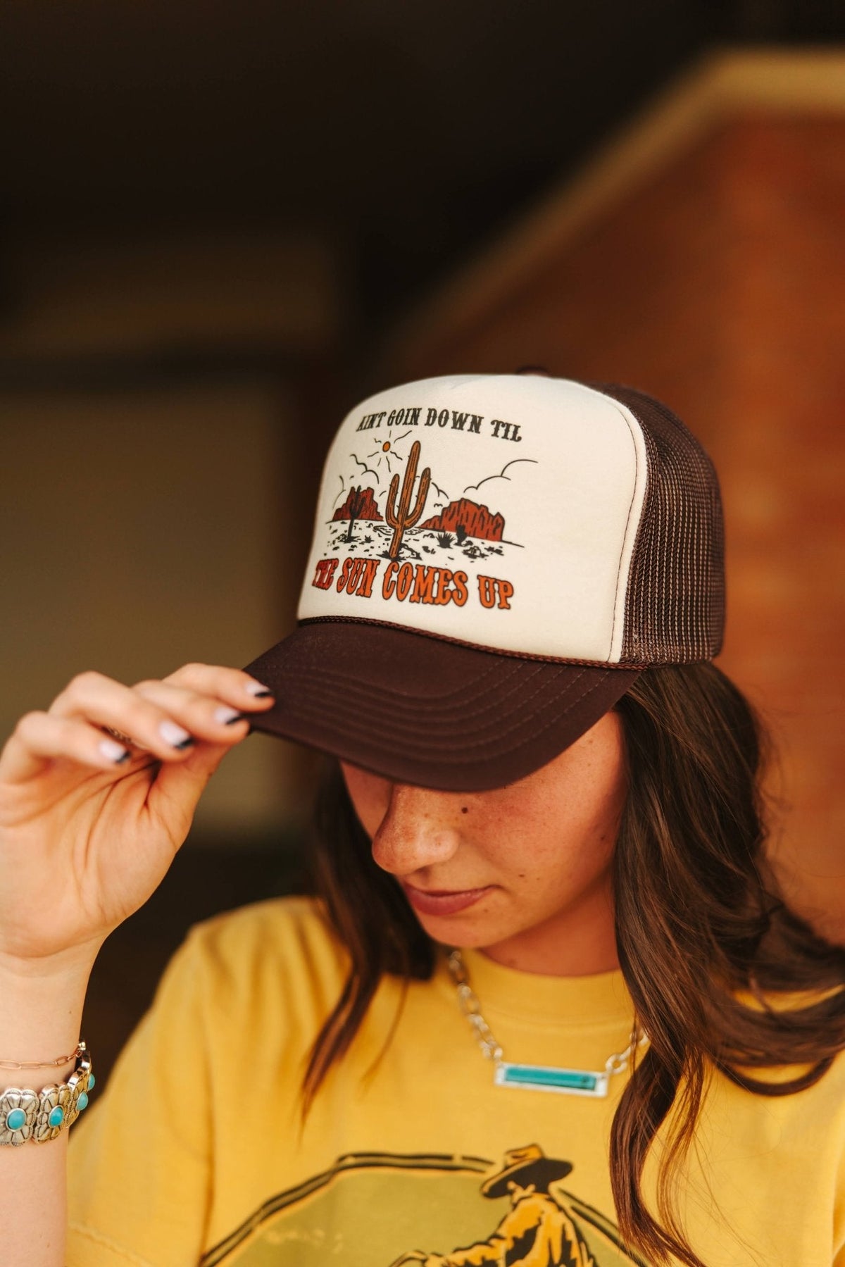 Ain't Going Down Trucker Hat