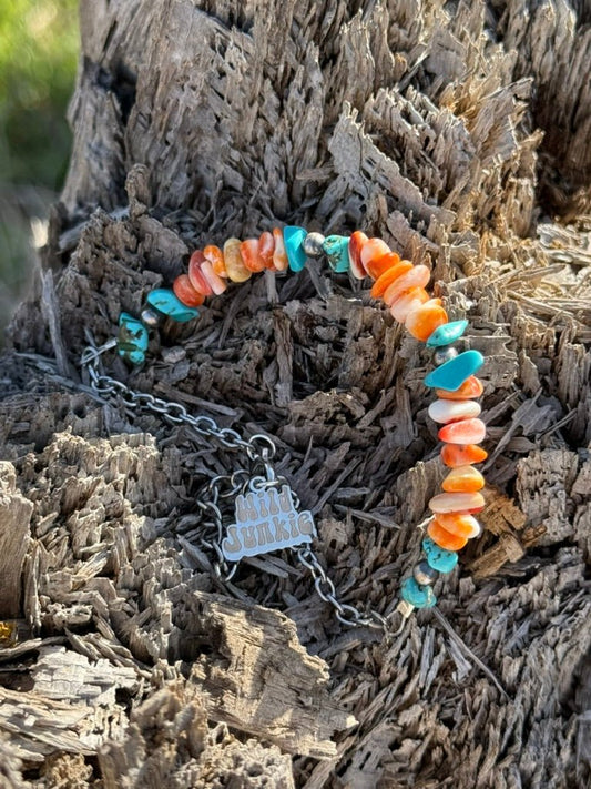 Authentic Spiny Oyster Chip Bead Bracelet