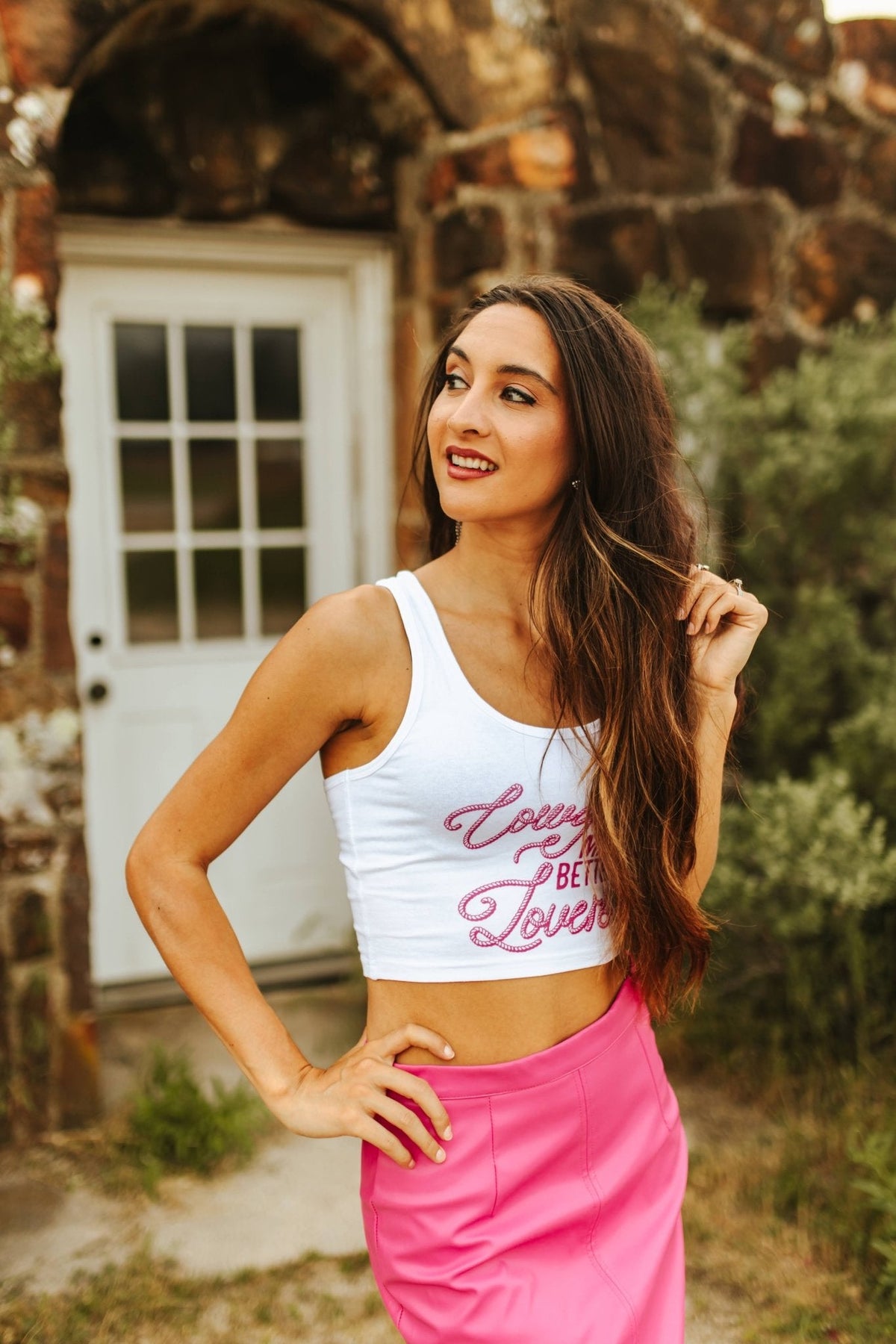 Cowgirls Make Better Lovers Cropped Tank Top
