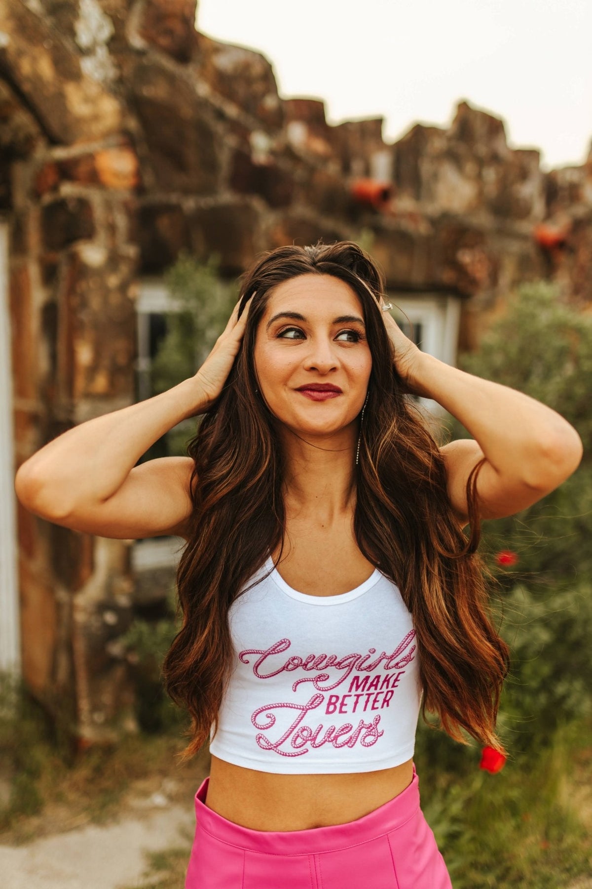 Cowgirls Make Better Lovers Cropped Tank Top
