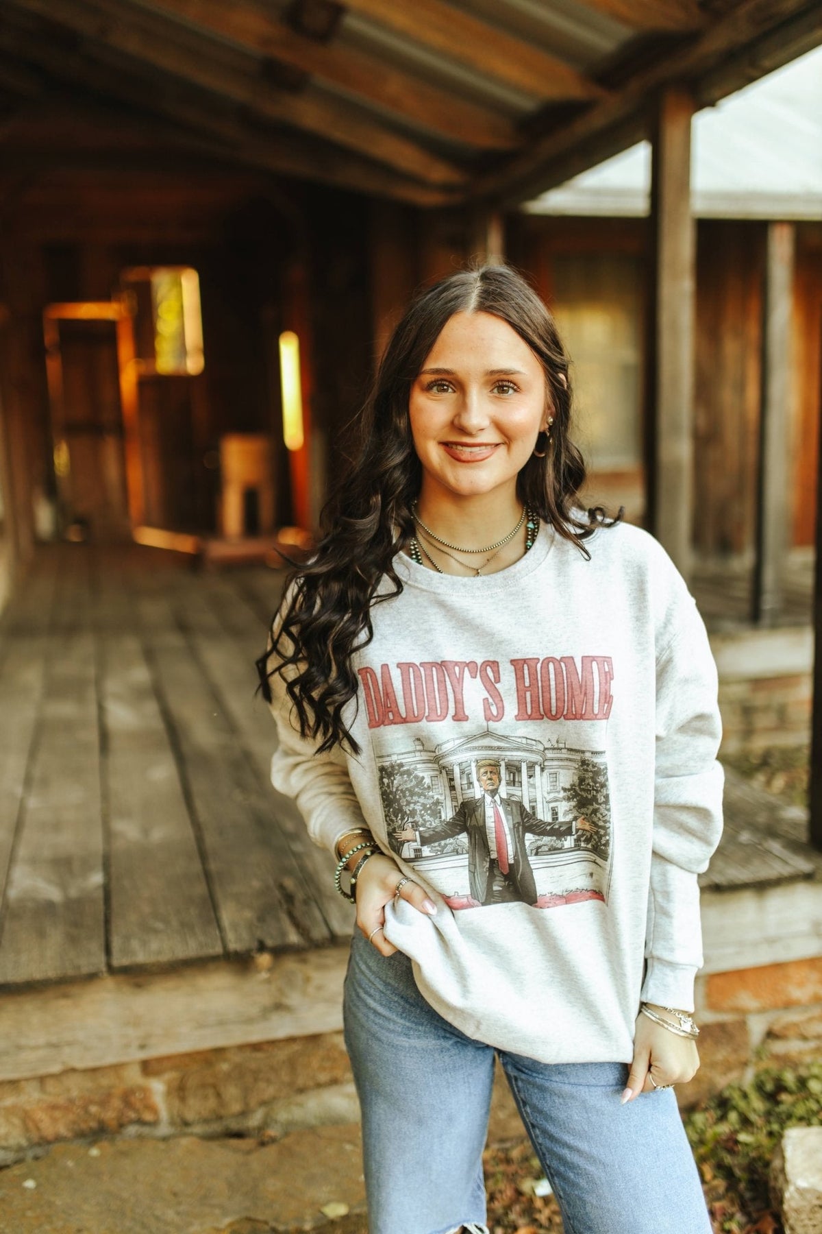 Daddy's Home Trump Graphic Sweatshirt