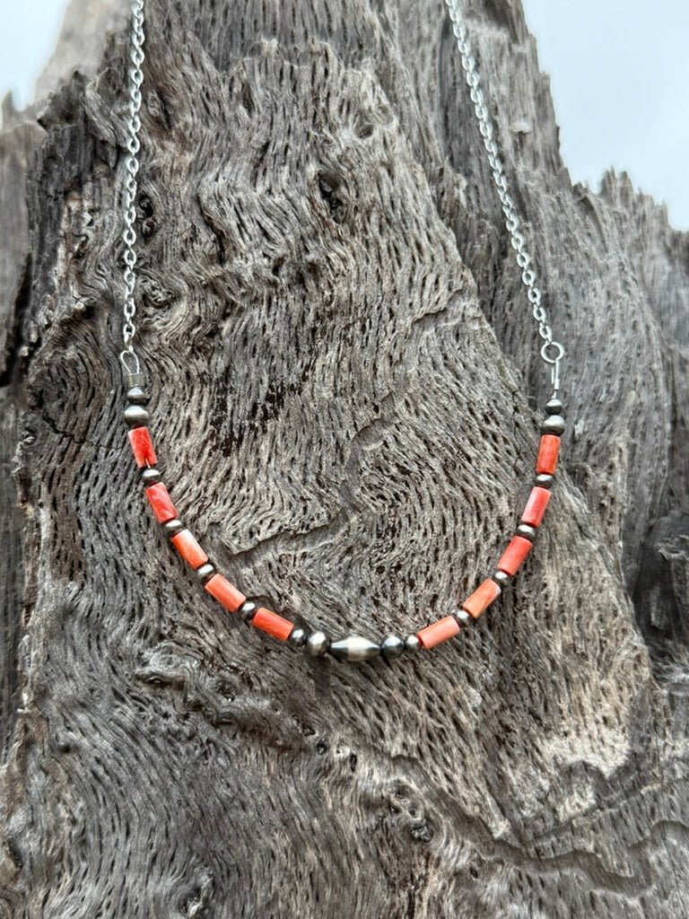 Desert Sunset Heishi Beaded Necklace