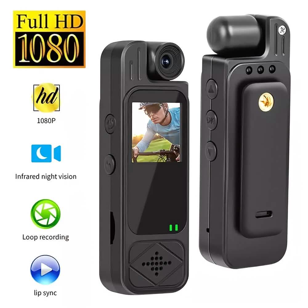 Premium Portable Body Camera Recorder – HD, SD Card Compatible