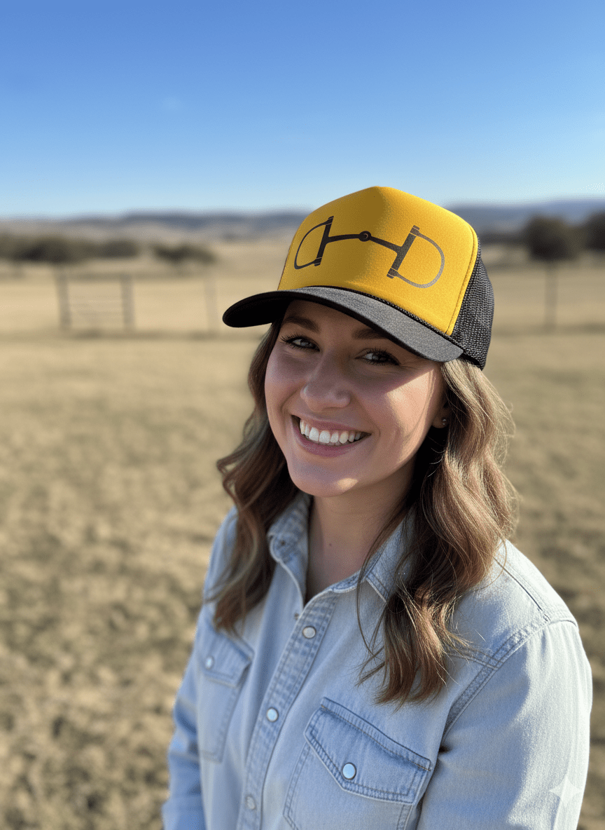 Western Horse Bit Trucker Hat