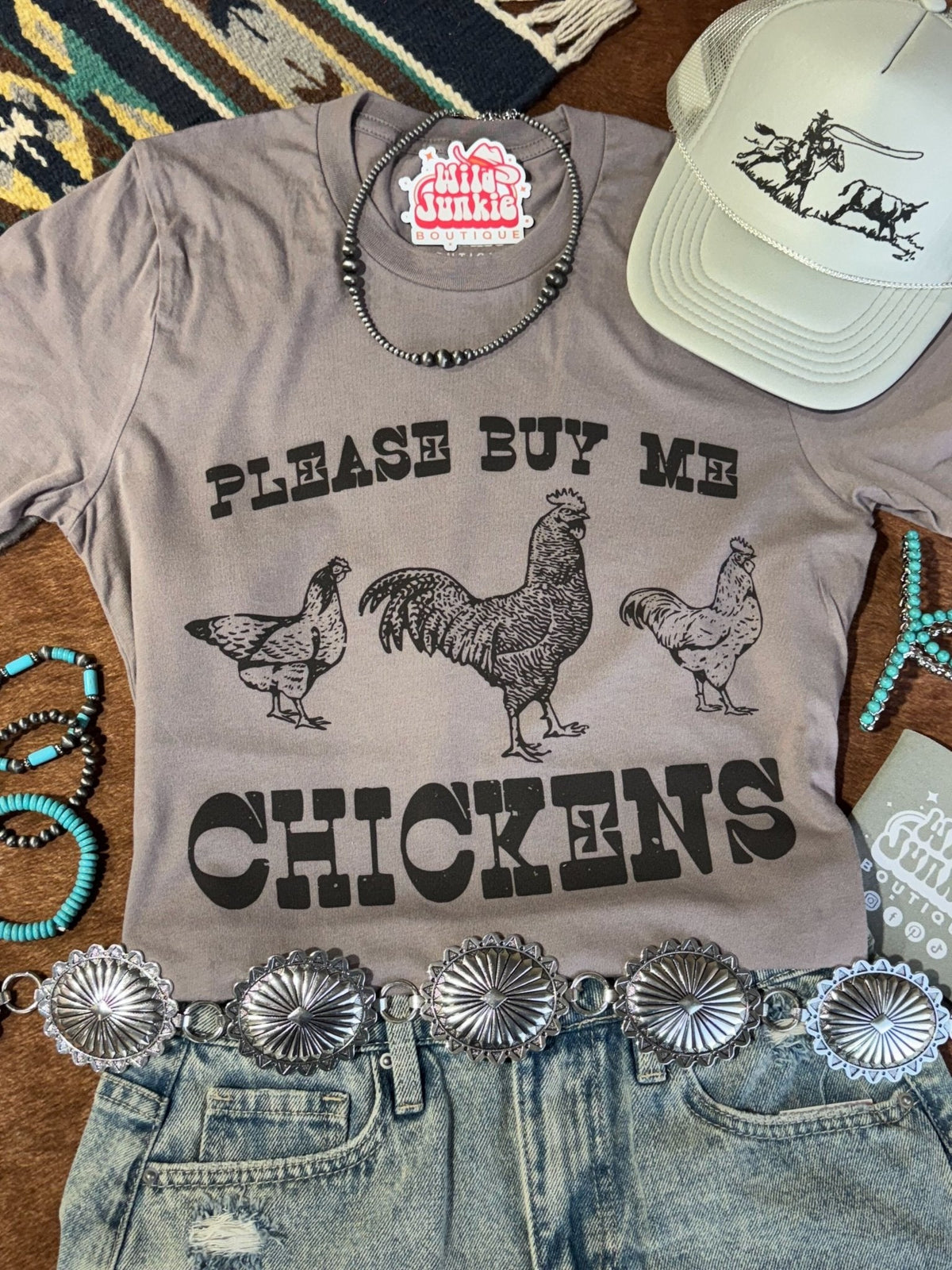 Please Buy Me Chickens Graphic Tee