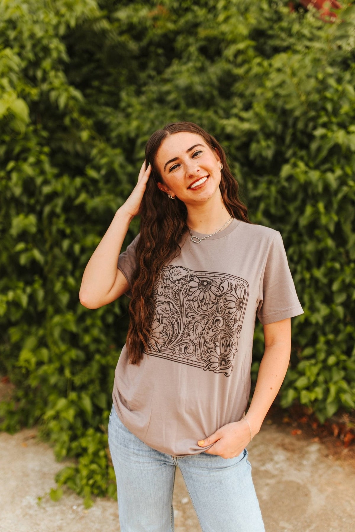 Sunflower Engraved Graphic Tee