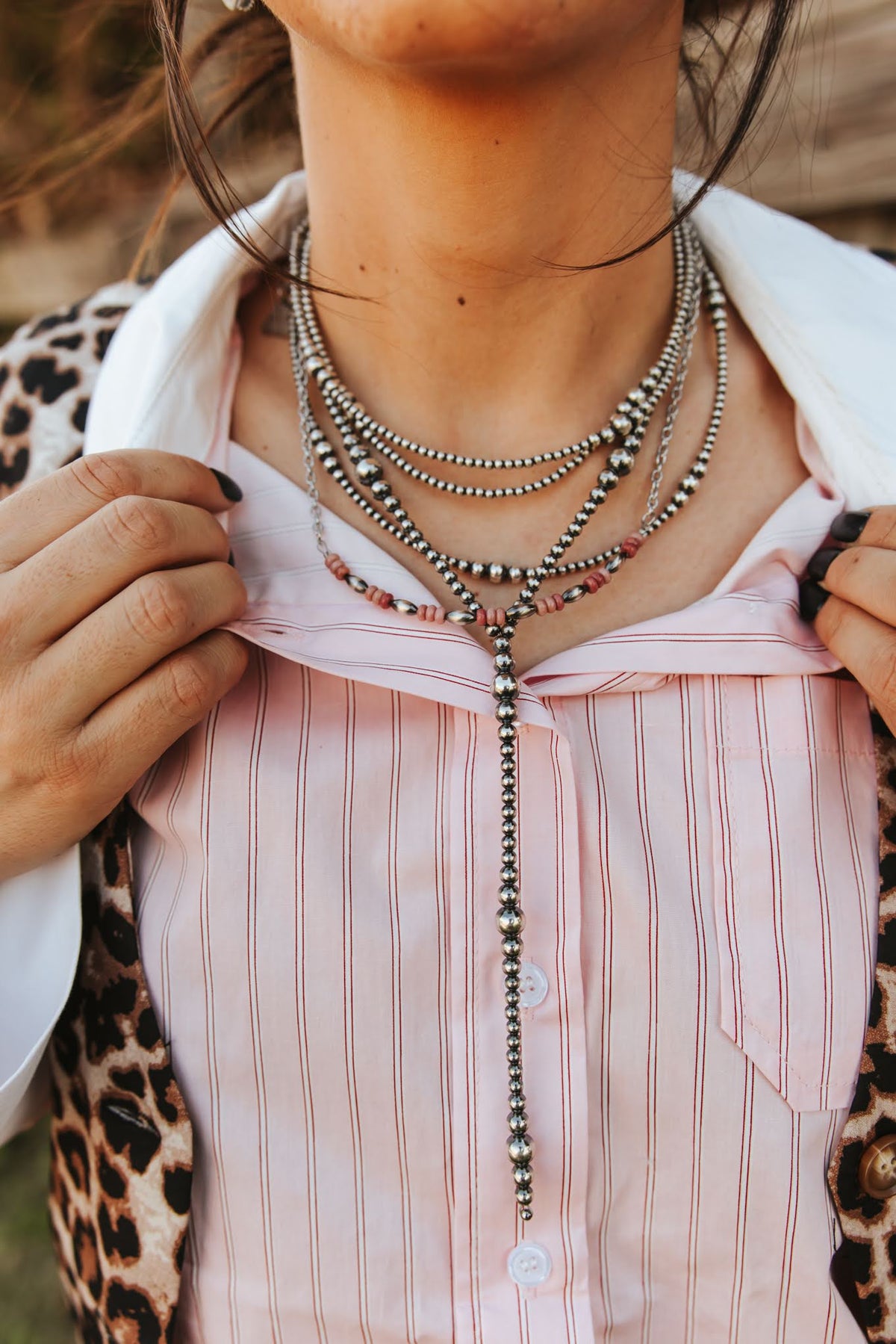 The Pink Horizon Chain Necklace