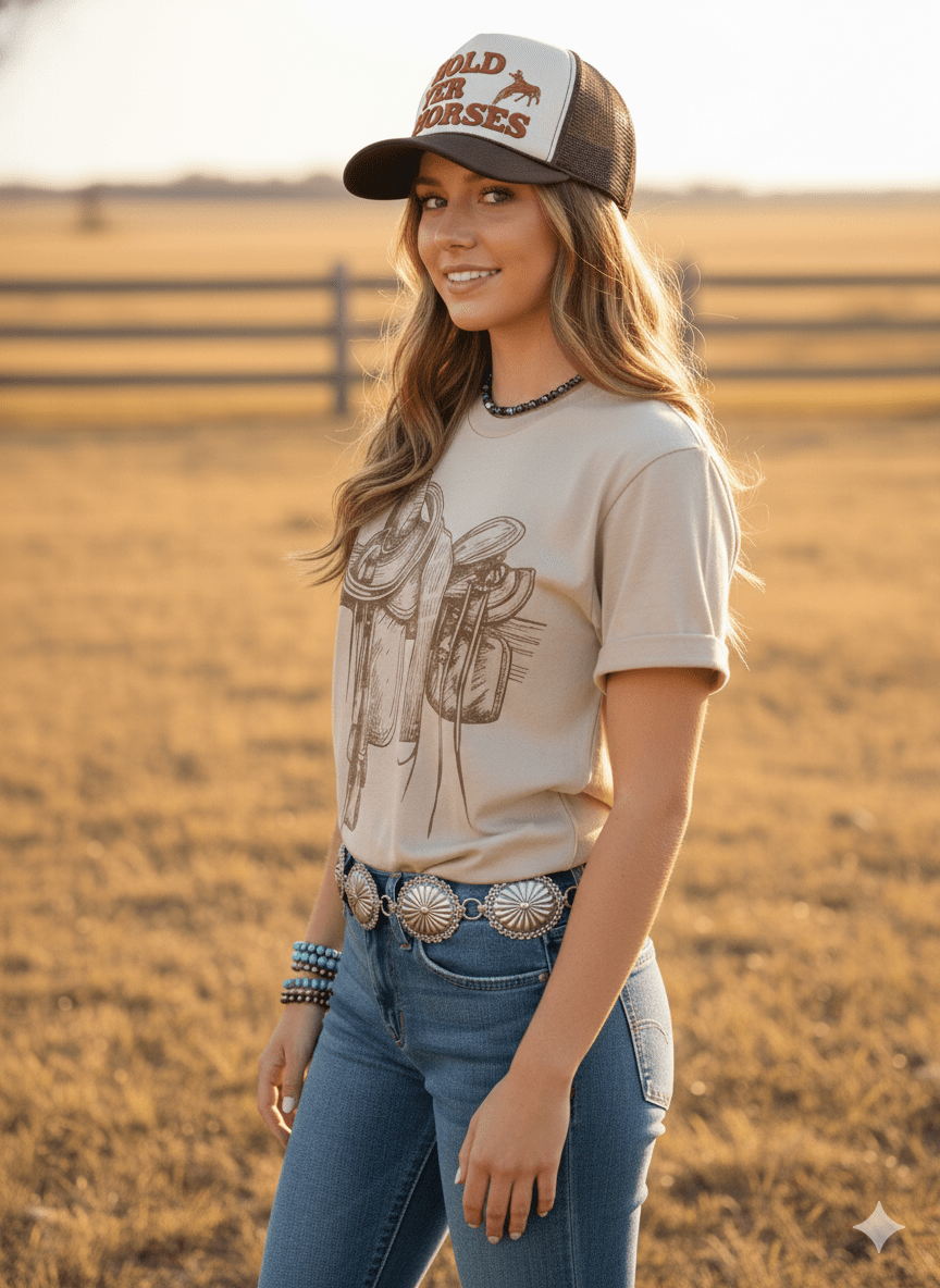 Untamed Saddle Graphic Tee