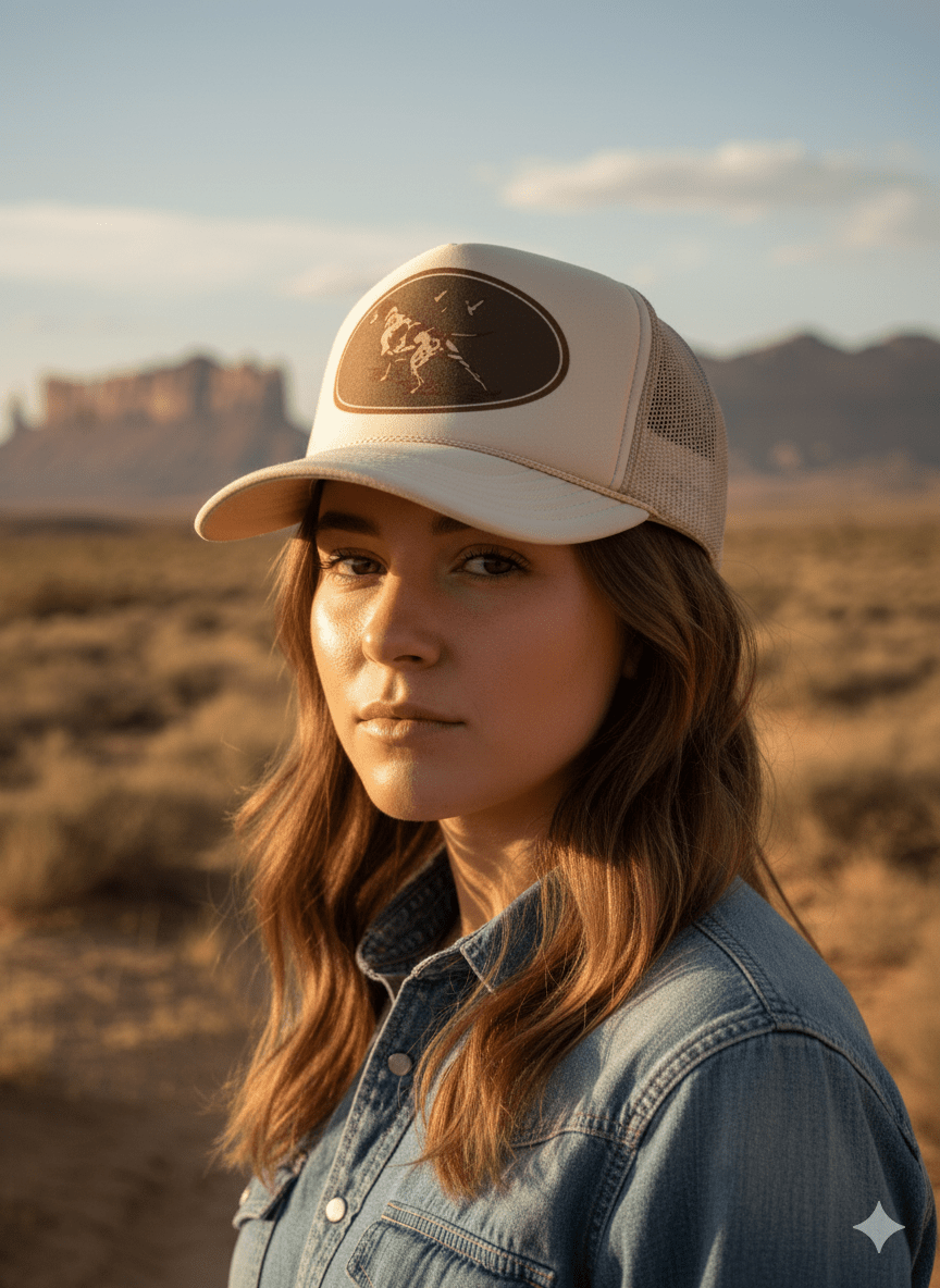 Western Hunt Dog Trucker Hat