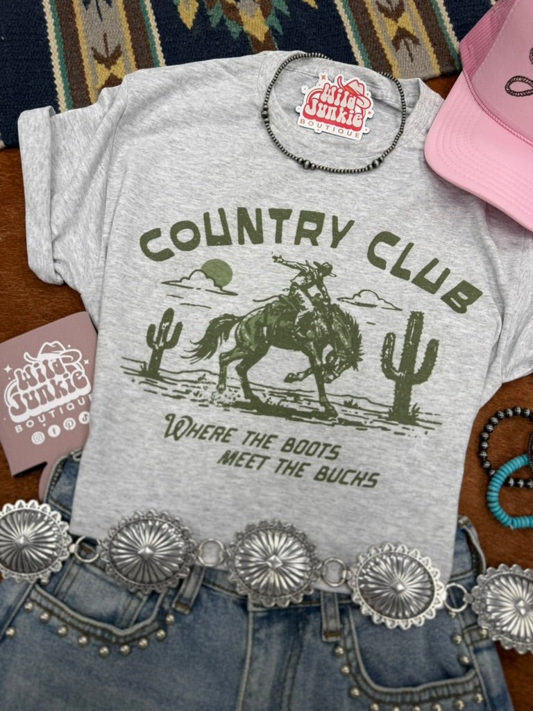 Where The Boots Meet The Bucks Graphic Tee