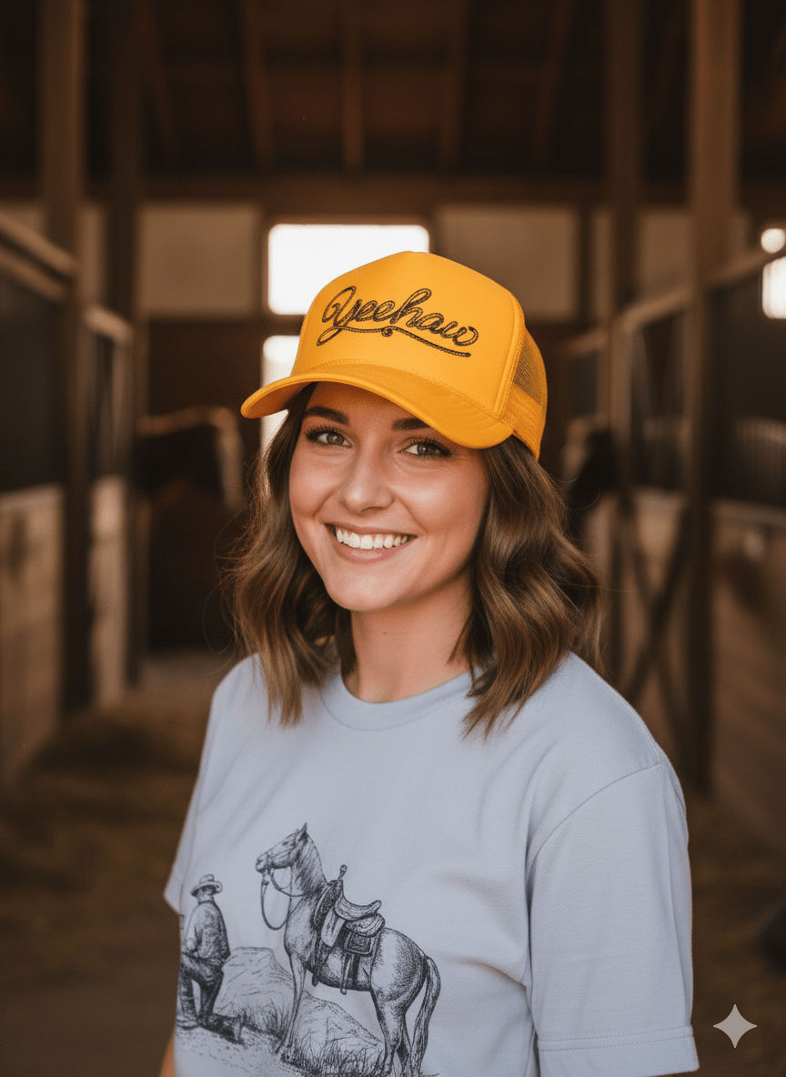 Yeehaw Twisted Rope Trucker Hat